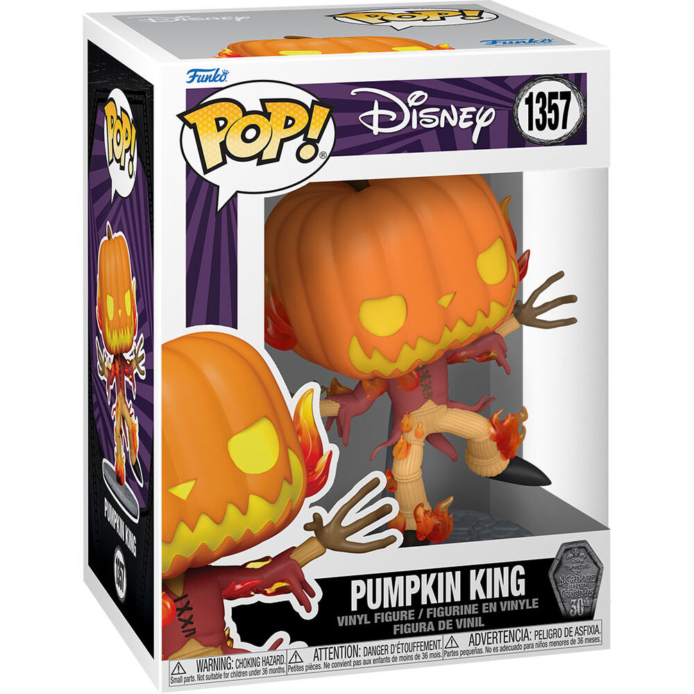Imagen de Figura Pop Disney Pesadilla Antes De Navidad 30Th Anniversary Pumpkin King parte de nuestra colección en Espadas y más, sitio oficial.