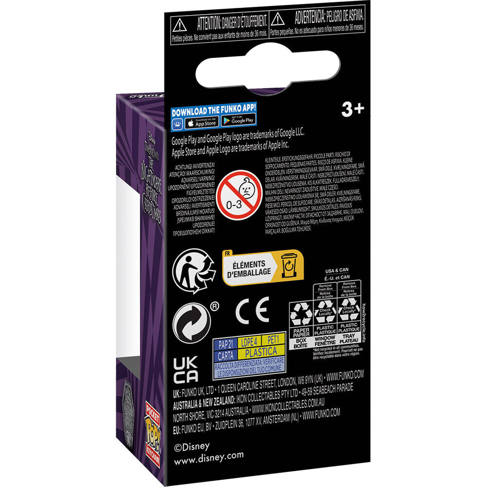 Imagen 3 - Llavero Pocket Pop Disney Pesadilla Antes De Navidad 30Th Anniversary Jack Skellington