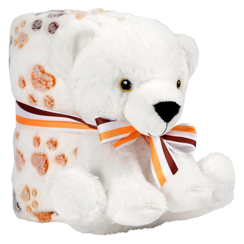 Imagen 1 - Peluche + Manta Suave Perry Oso 22Cm