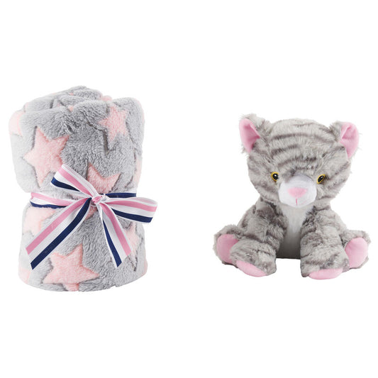 Imagen 2 - Peluche + Manta Suave Gato Candy 22Cm
