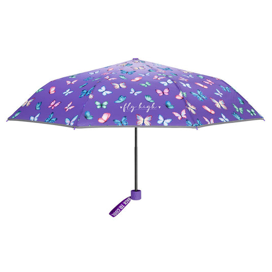 Imagen 2 - Paraguas Plegable Manual Mariposas 50Cm