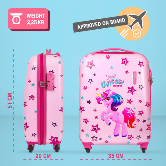 Imagen 2 - Maleta Abs Unicornio 4R 51Cm
