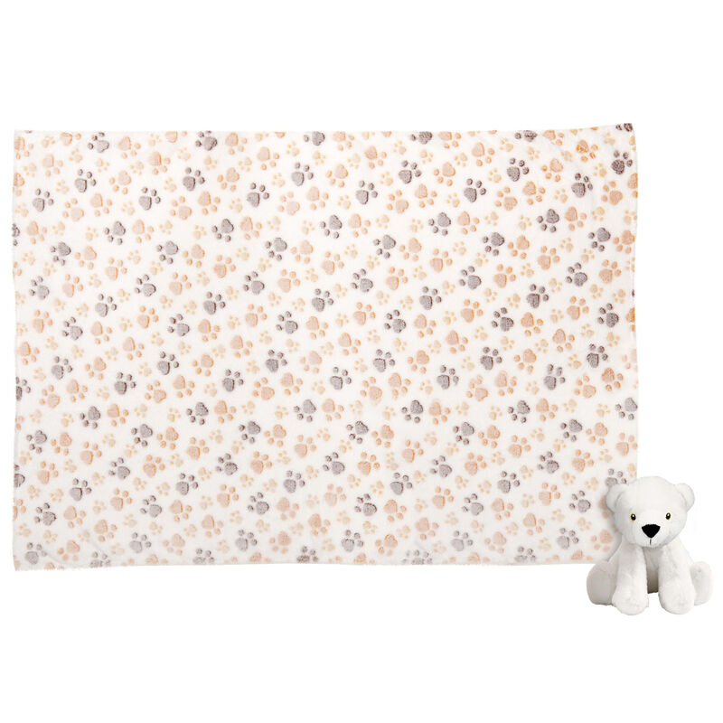 Imagen 3 - Peluche + Manta Suave Perry Oso 22Cm