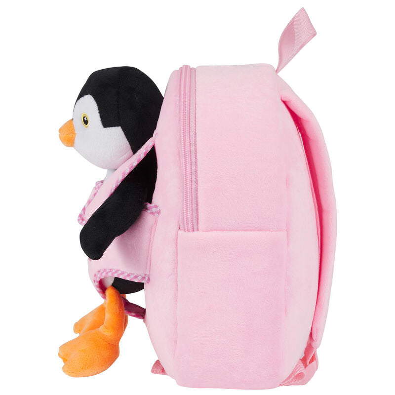 Imagen 5 - Mochila Reversible + Peluche Peggie Pinguino 27Cm