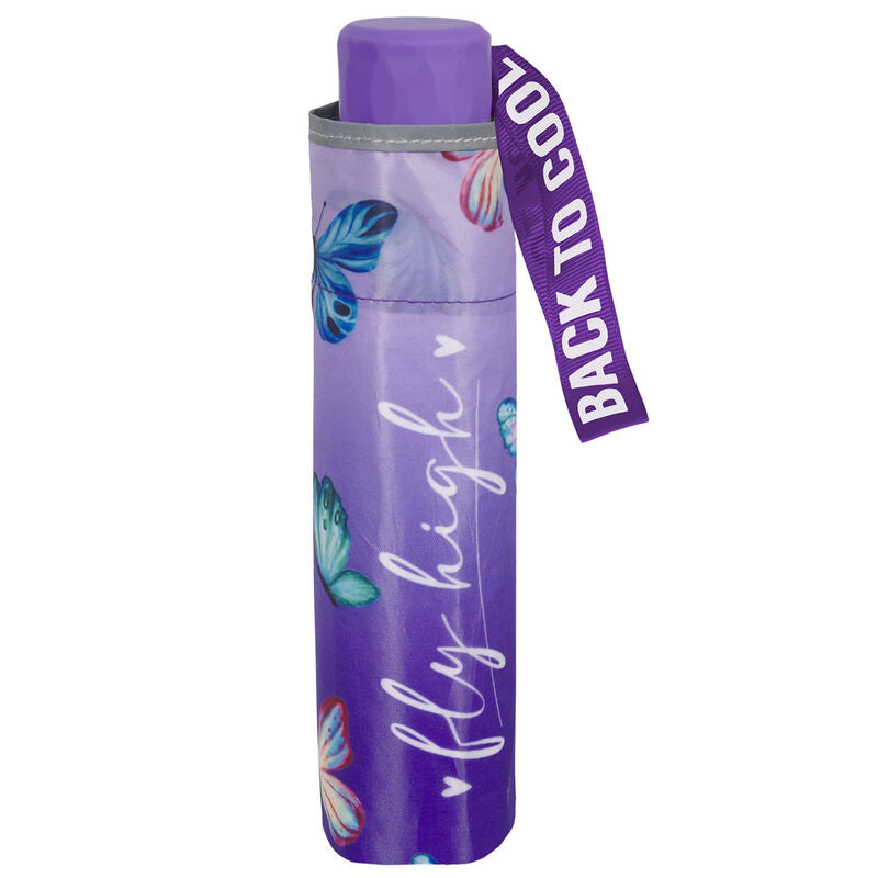 Imagen 3 - Paraguas Plegable Manual Mariposas 50Cm