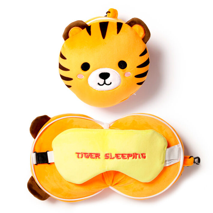 Imagen 1 de Almohada Viaje Antifaz Tigre Adoramals Relaxeazzz