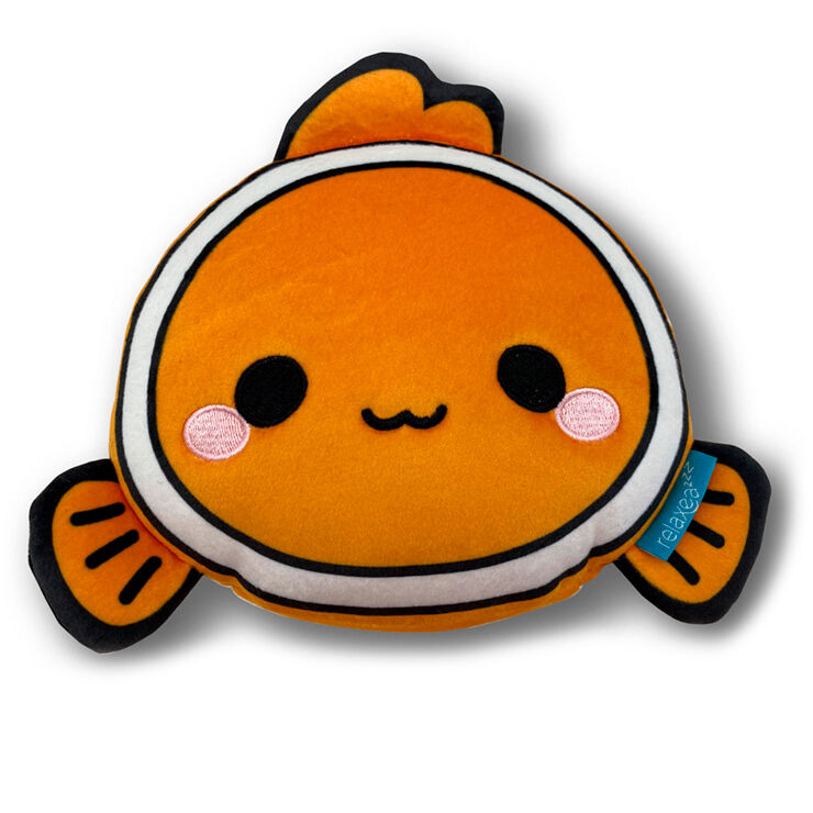 Imagen 1 - Almohada Viaje Antifaz Finley El Pez Payaso Adoramals Relaxeazzz