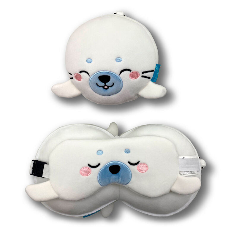 Imagen 1 - Almohada Viaje Antifaz Kai La Foca Adoramals Relaxeazzz