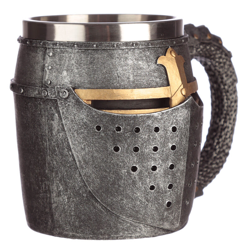 Imagen 4 - Jarra Casco Y Malla Medieval