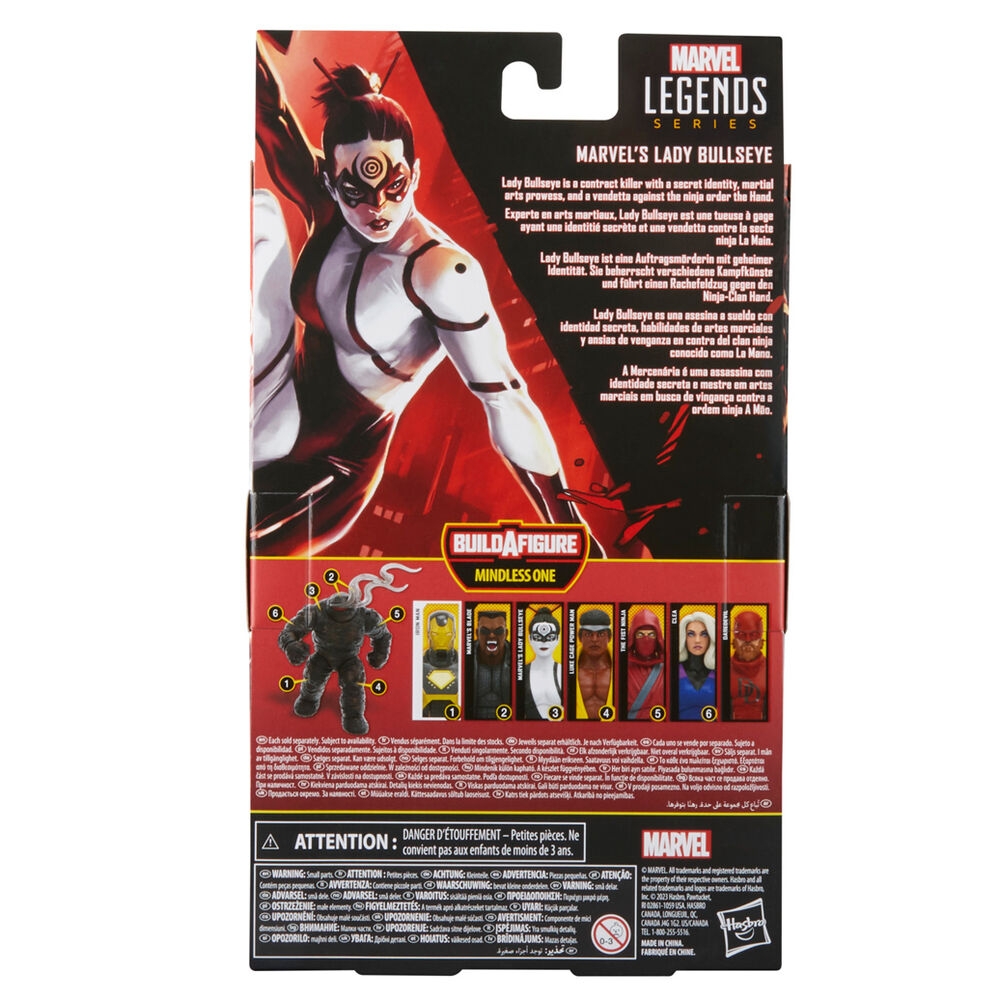 Imagen de Figura Marvel Lady Bullseye Knights Legends Series Marvel 15Cm parte de nuestra colección en Espadas y más, sitio oficial.
