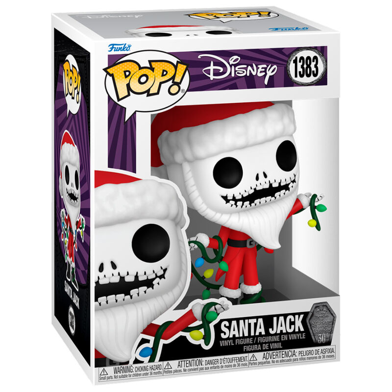 Imagen de Figura Pop Disney Pesadilla Antes De Navidad 30Th Anniversary Santa Jack parte de nuestra colección en Espadas y más, sitio oficial.