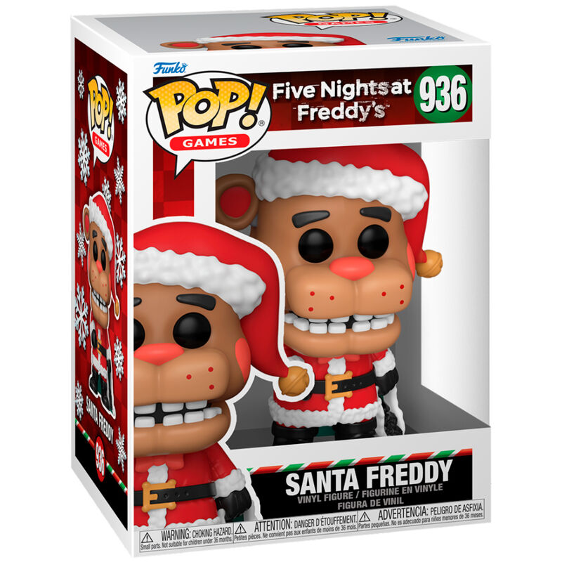 Imagen de Figura Pop Five Nights At Freddys Holiday Santa Freddy parte de nuestra colección en Espadas y más, sitio oficial.