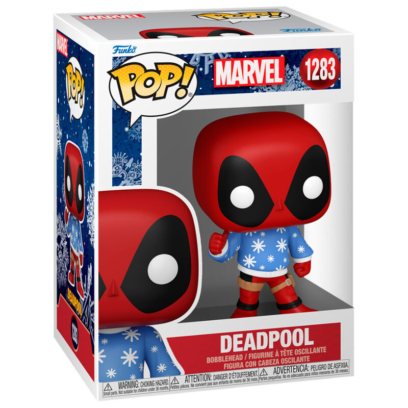 Imagen de Figura Pop Marvel Holiday Deadpool parte de nuestra colección en Espadas y más, sitio oficial.