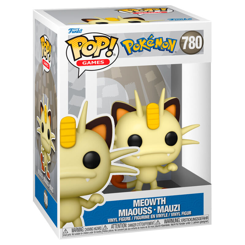 Imagen de Figura Pop Pokemon Meowth parte de nuestra colección en Espadas y más, sitio oficial.