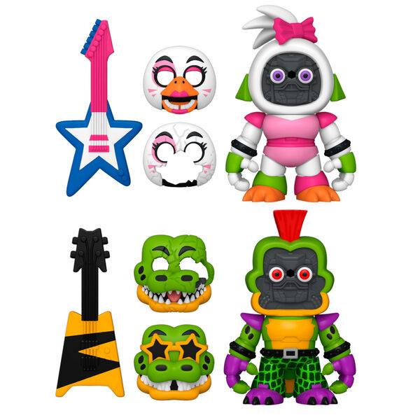 Imagen 2 - Blister 2 Figuras Snaps! Five Night At Freddys Montgomery Gator And Glamrock Chica