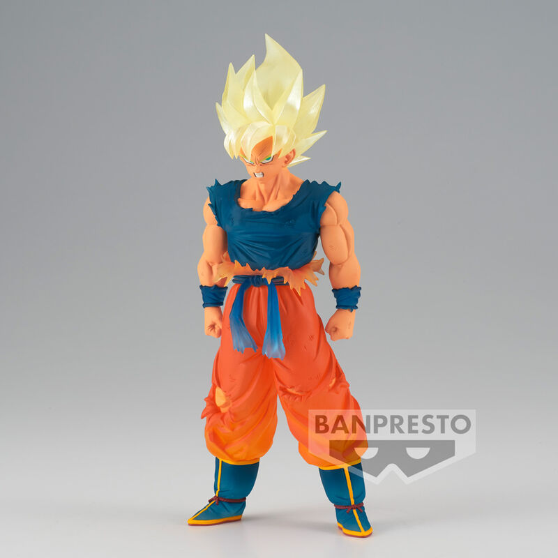 Imagen de Figura Super Saiyan Son Goku Clearise Dragon Ball Z 17Cm parte de nuestra colección en Espadas y más, sitio oficial.