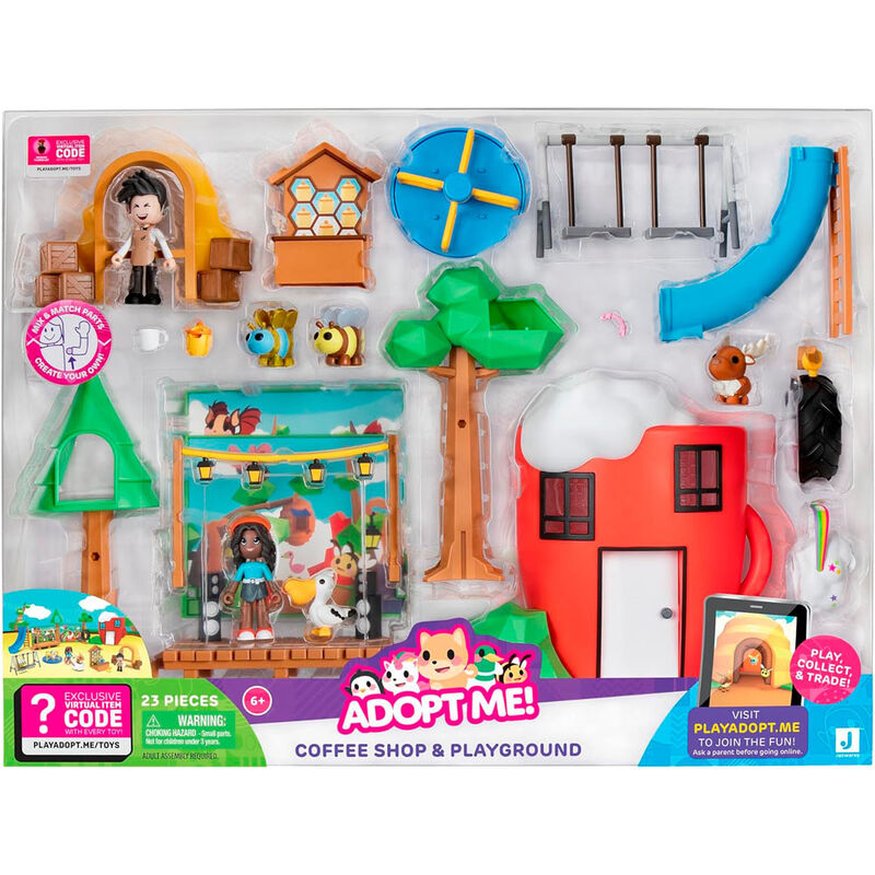 Imagen 1 - Playset Cafetería Y Parque Infantil Adopt Me!