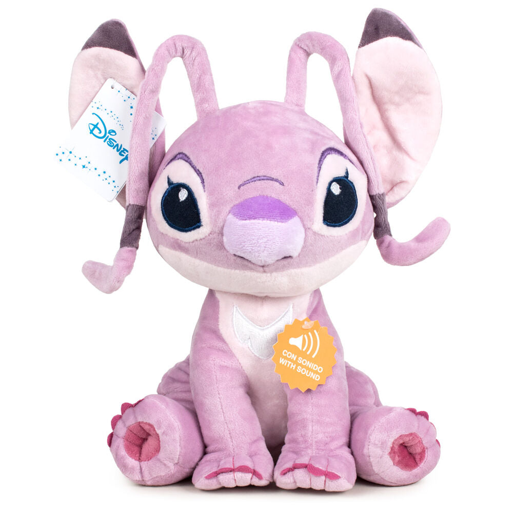 Imagen 1 - Peluche Angel Stitch Disney Soft 40Cm Sonido