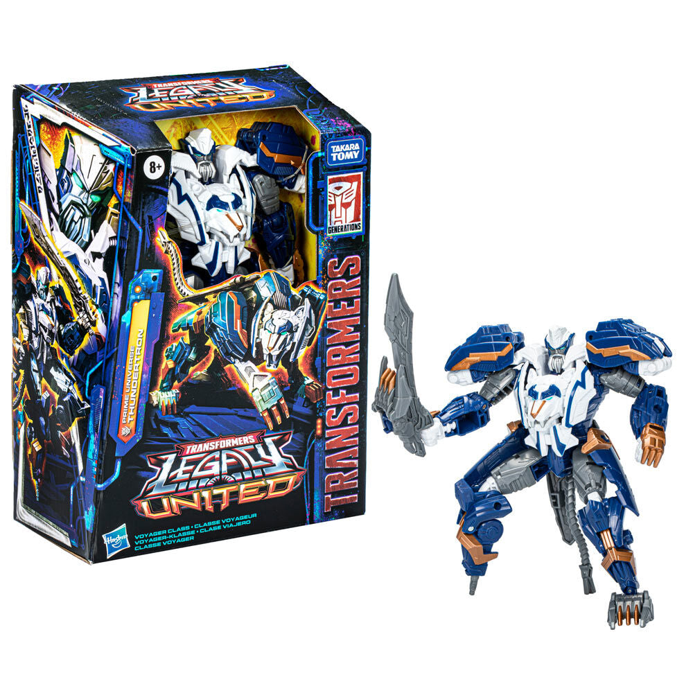 Imagen 1 - Figura Thundertron Prime Universe Voyager Class Legacy United Transformers 17,5Cm