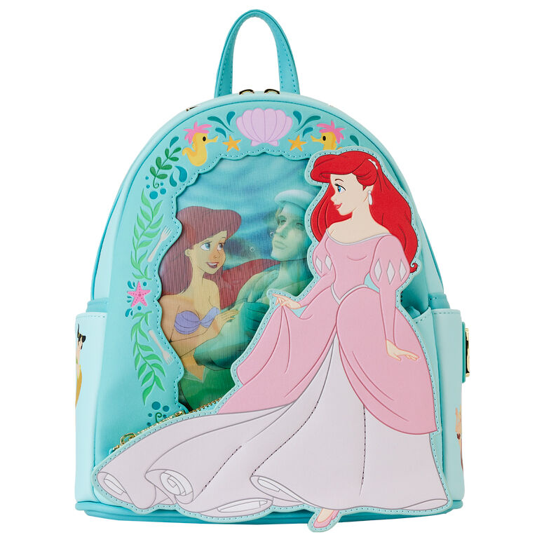Imagen 1 - Mochila Lenticular Ariel La Sirenita Disney Loungefly 26Cm