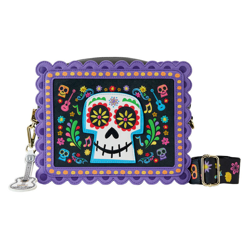 Imagen 2 - Bolso Miguel Calavera Floral Skull Coco Disney Loungefly