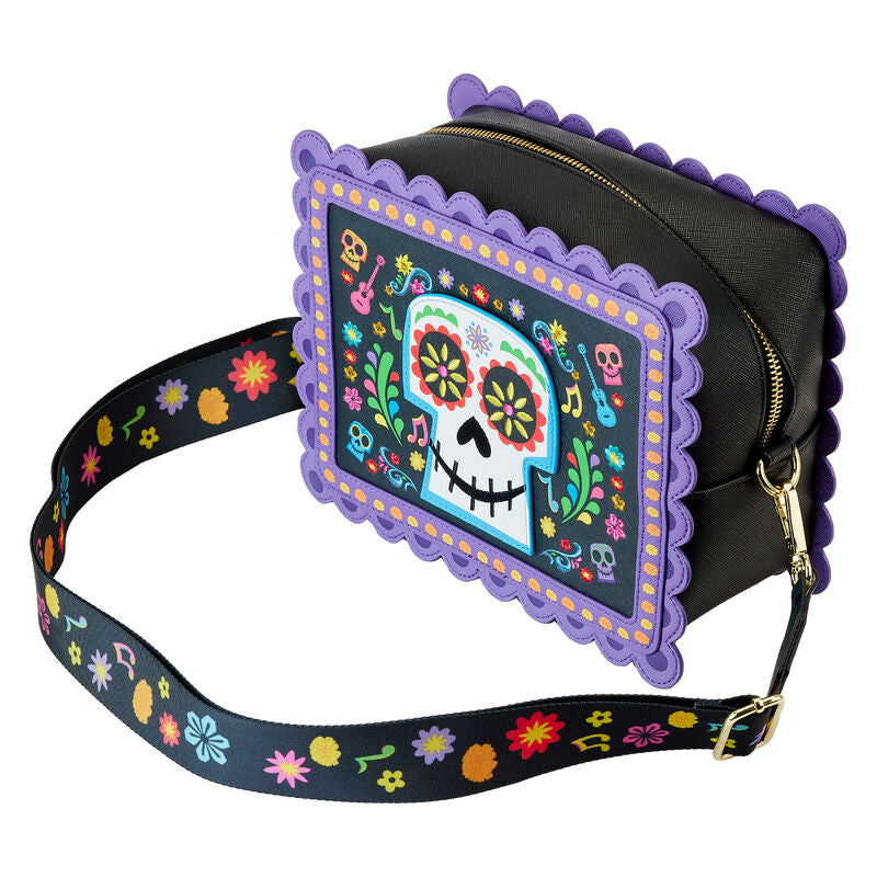 Imagen 3 - Bolso Miguel Calavera Floral Skull Coco Disney Loungefly