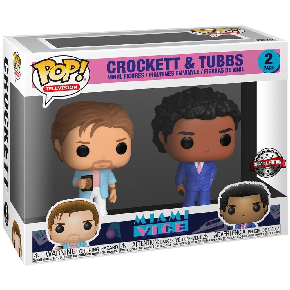 Imagen de Set 2 Figuras Pop Miami Vice Crockett And Tubbs Exclusive parte de nuestra colección en Espadas y más, sitio oficial.