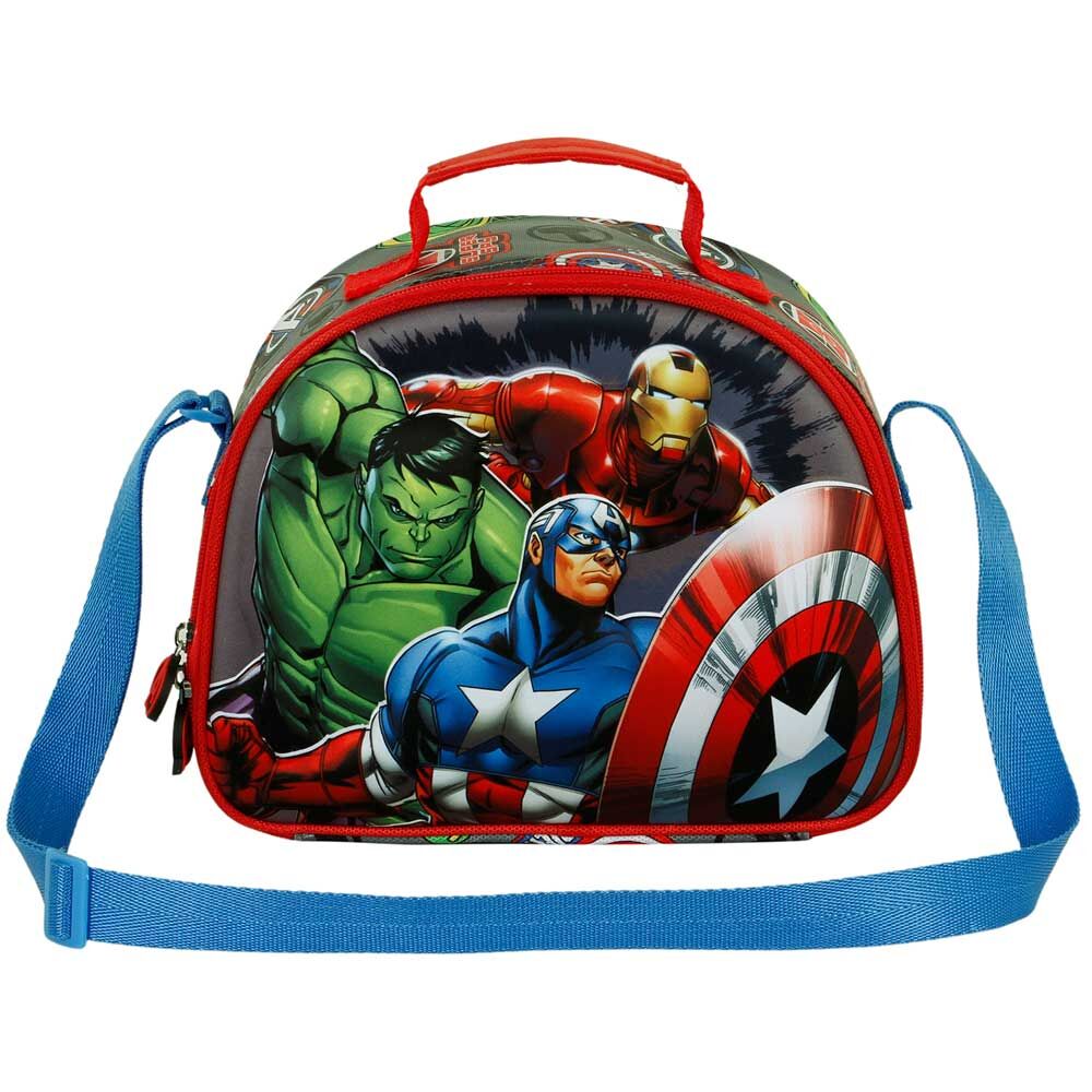 Imagen de Bolsa Portameriendas 3D Invencible Los Vengadores Avengers Marvel parte de nuestra colección en Espadas y más, sitio oficial.