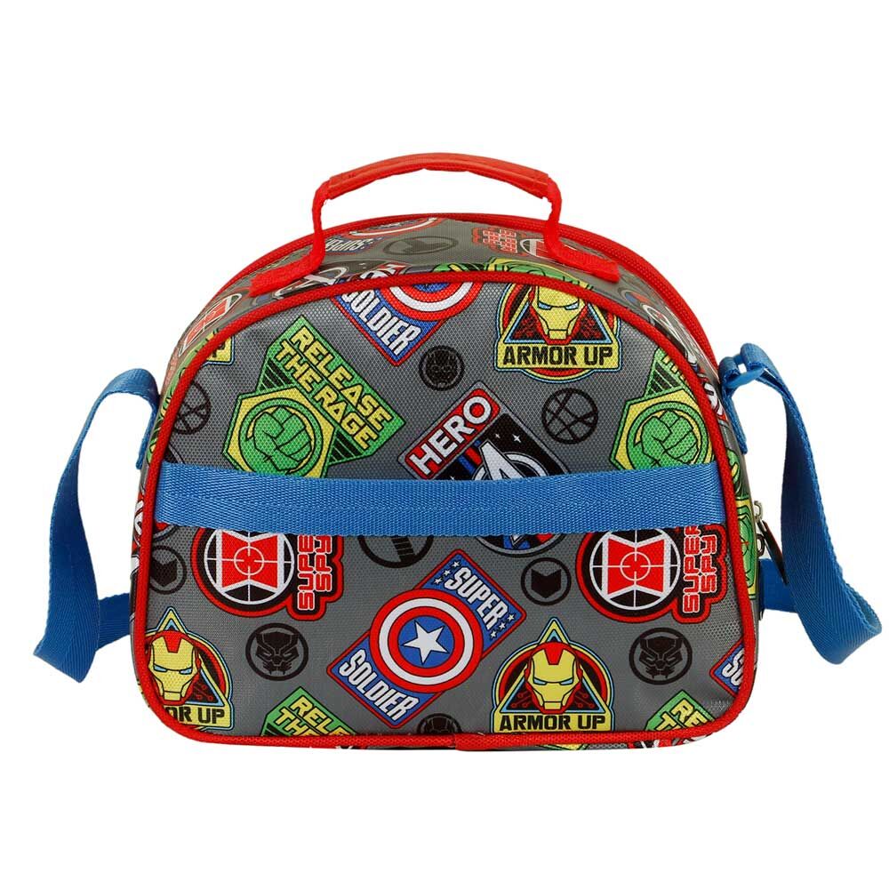 Imagen de Bolsa Portameriendas 3D Invencible Los Vengadores Avengers Marvel parte de nuestra colección en Espadas y más, sitio oficial.