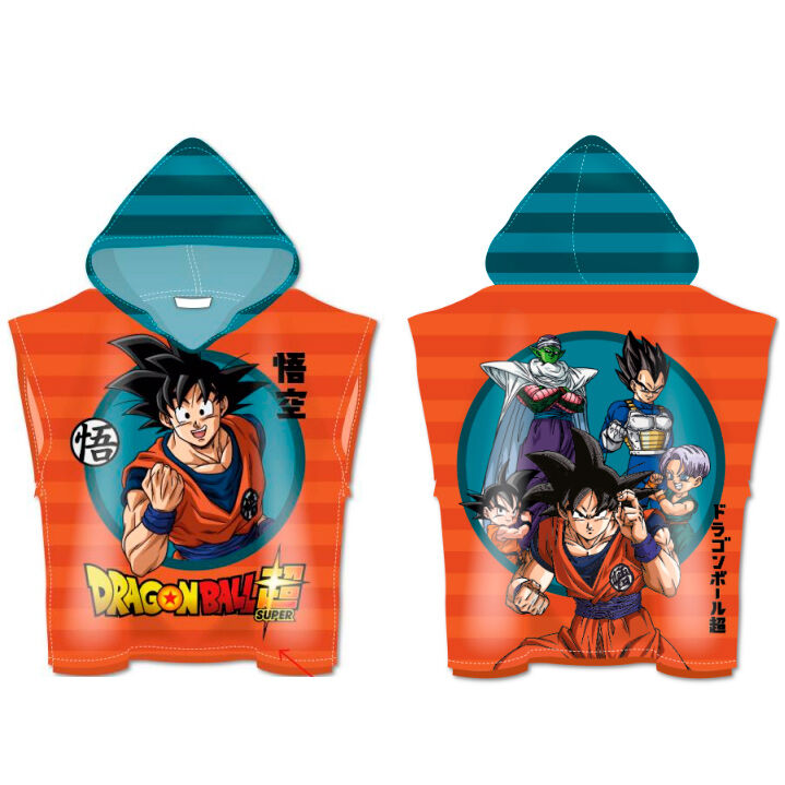 Imagen de Poncho Toalla Dragon Ball Super Microfibra parte de nuestra colección en Espadas y más, sitio oficial.