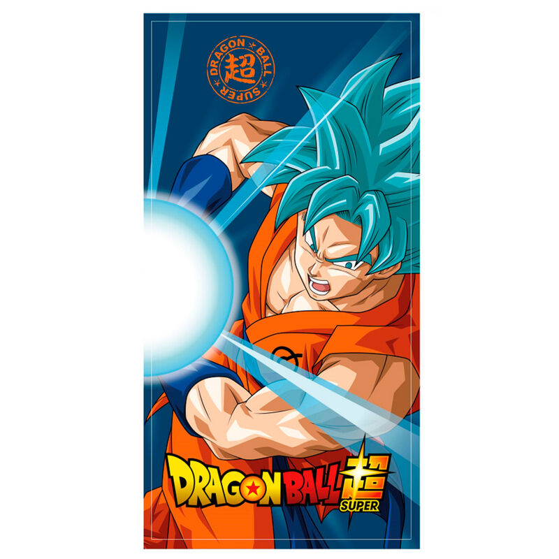 Imagen de Toalla Goku Super Saiyan Blue Dragon Ball Super Algodon parte de nuestra colección en Espadas y más, sitio oficial.