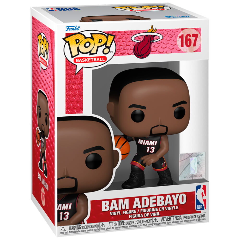 Imagen de Figura Pop Nba Miami Heat Bam Adebayo parte de nuestra colección en Espadas y más, sitio oficial.