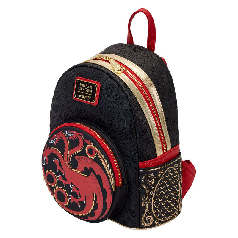 Imagen 2 - Mochila Targaryen La Casa Del Dragon Juego De Tronos Loungefly 26Cm