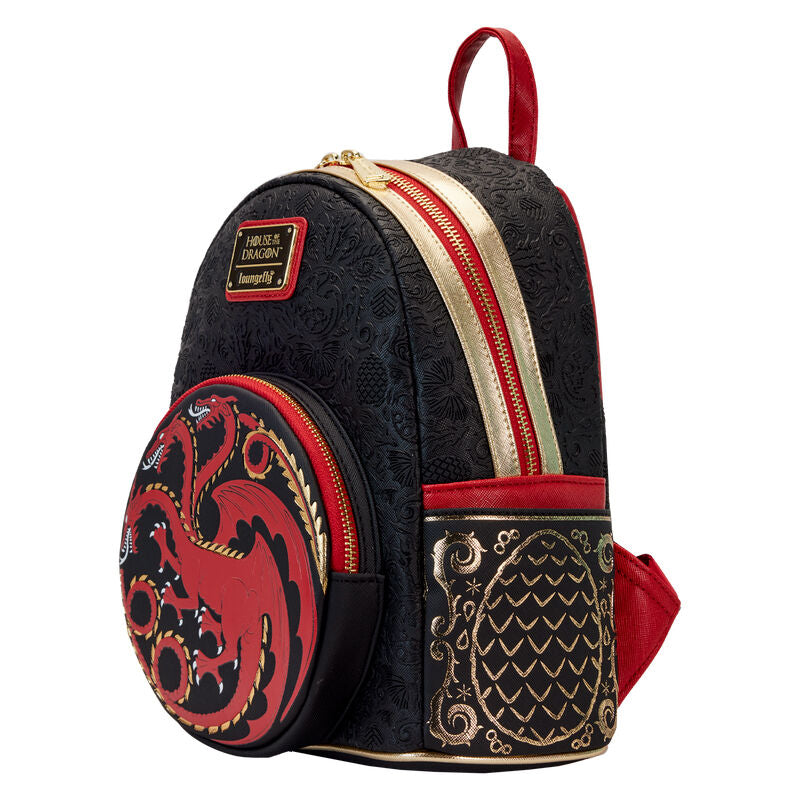 Imagen 3 - Mochila Targaryen La Casa Del Dragon Juego De Tronos Loungefly 26Cm