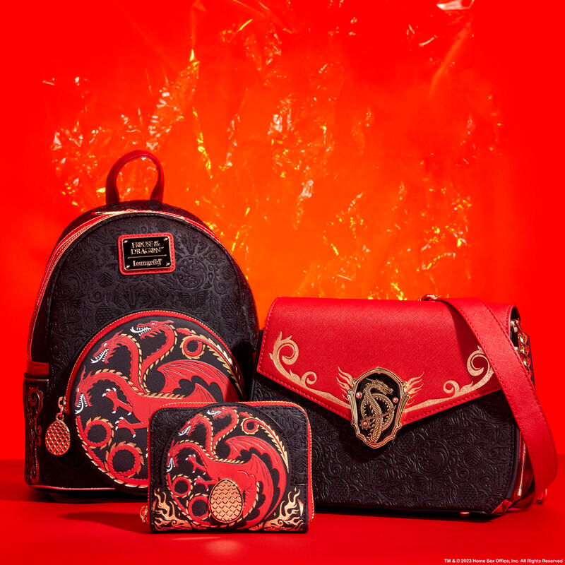Imagen 8 - Mochila Targaryen La Casa Del Dragon Juego De Tronos Loungefly 26Cm