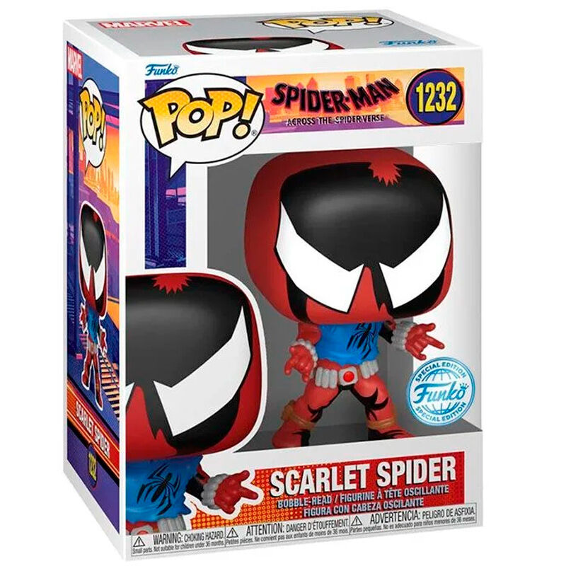 Imagen de Figura Pop Spiderman Scarlet Spider Exclusive parte de nuestra colección en Espadas y más, sitio oficial.