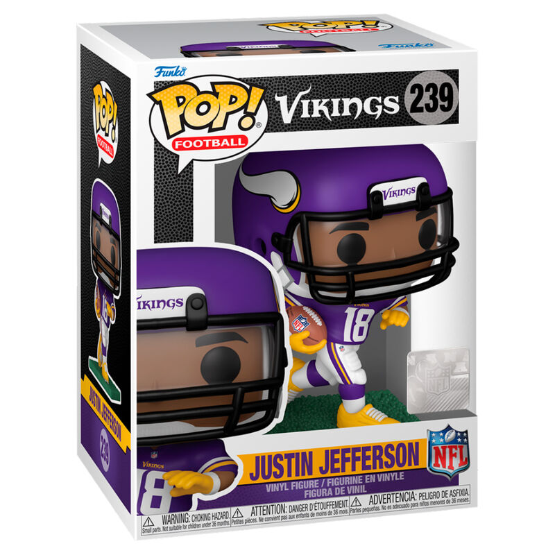 Imagen 1 - Figura Pop Nfl Vikings Justin Jefferson