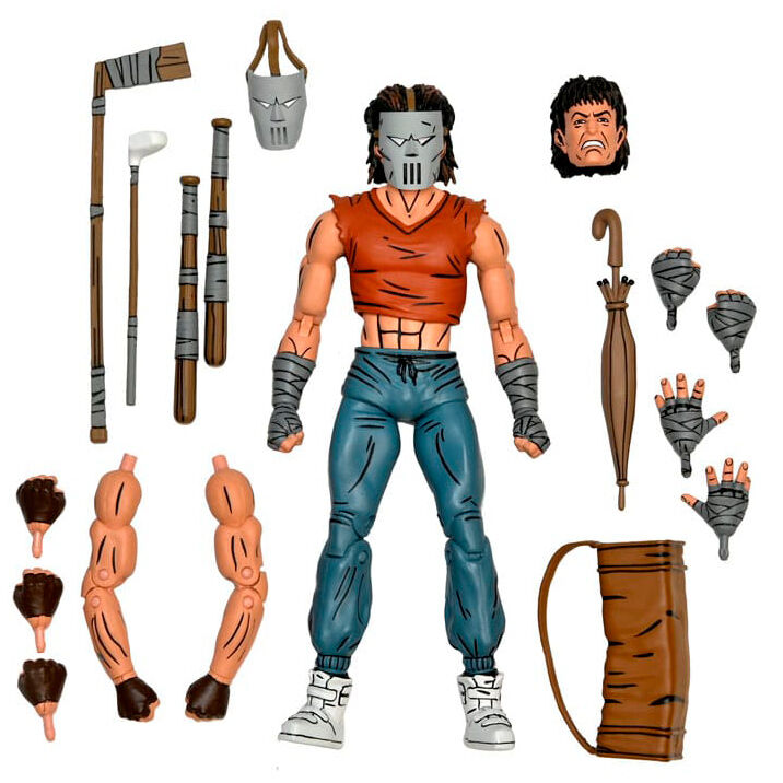 Imagen 1 - Figura Casey Jones In Red Shirt Las Tortugas Ninja 18Cm