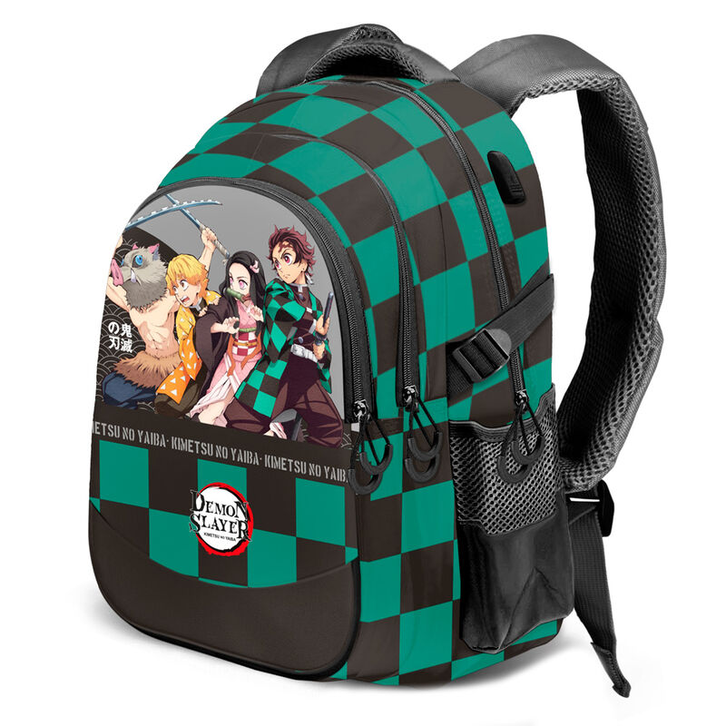 Imagen 1 de Mochila Akushon Demon Slayer Kimetsu No Yaiba 44Cm Adaptable 2