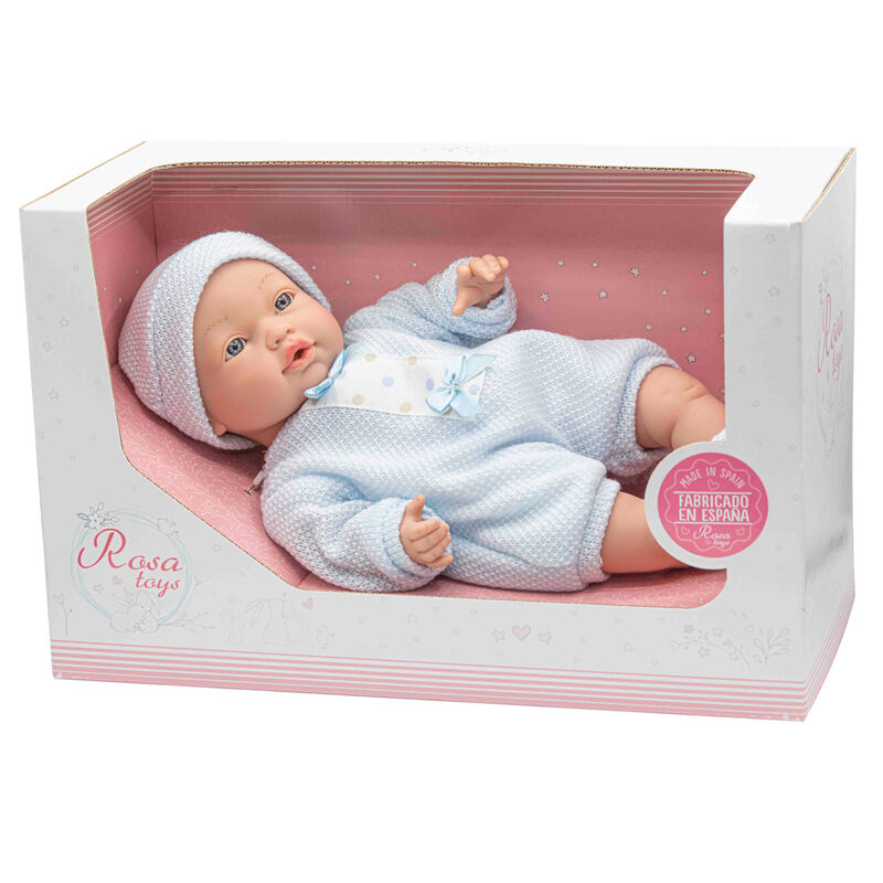 Imagen de Muñeca Bebe Daniela Sonidos Azul parte de nuestra colección en Espadas y más, sitio oficial.