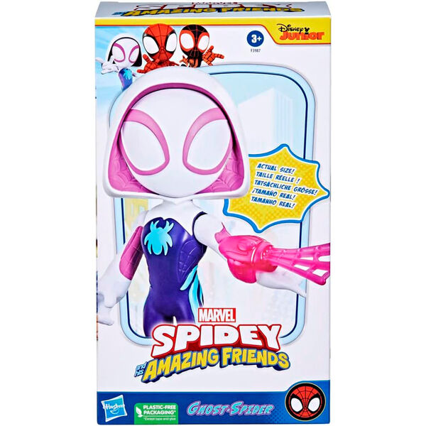 Imagen 2 - Figura Ghost Spider Spidey Amazing Friends Marvel 22,5Cm
