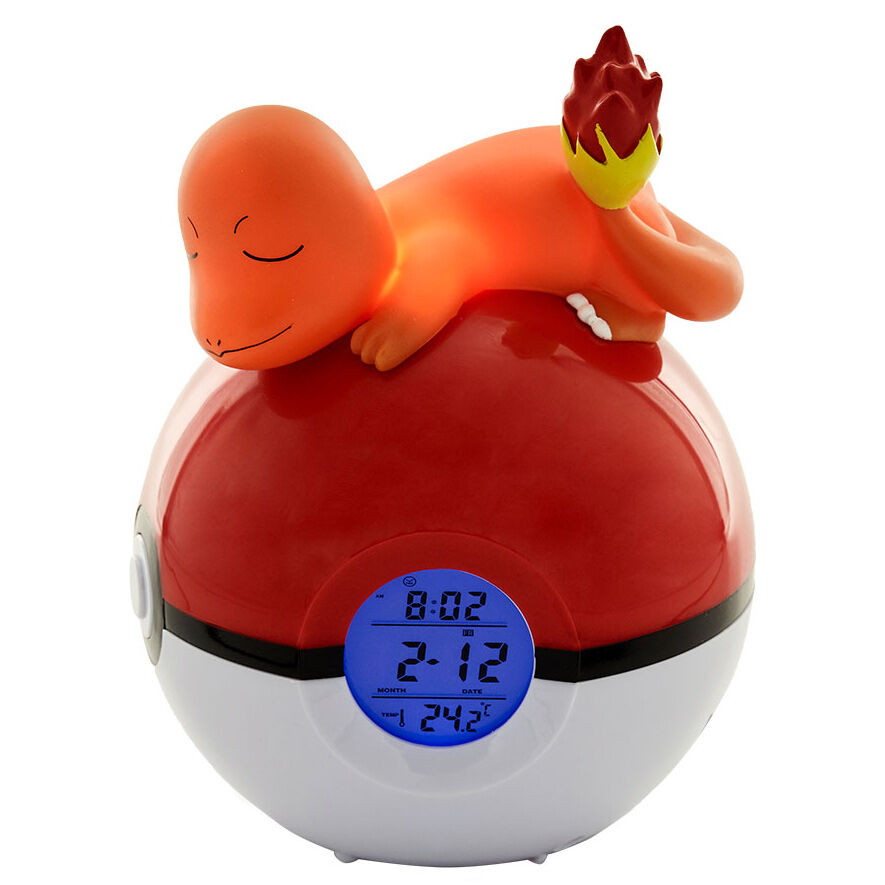 Imagen de Lampara Despertador Led Charmander Pokeball Pokemon parte de nuestra colección en Espadas y más, sitio oficial.