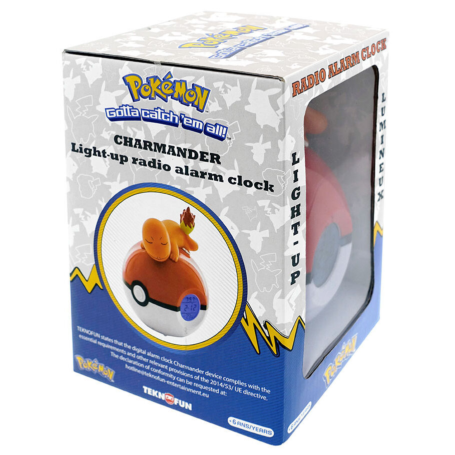 Imagen de Lampara Despertador Led Charmander Pokeball Pokemon parte de nuestra colección en Espadas y más, sitio oficial.