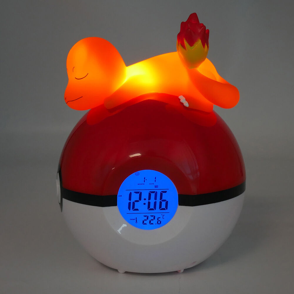 Imagen de Lampara Despertador Led Charmander Pokeball Pokemon parte de nuestra colección en Espadas y más, sitio oficial.