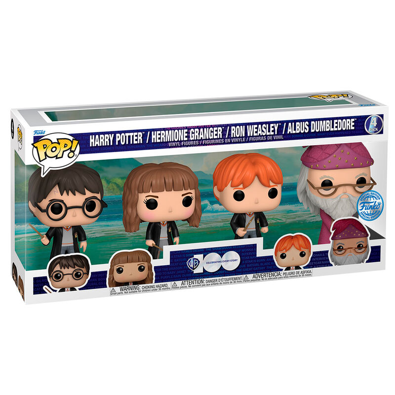 Imagen 1 - Blister 4 Figuras Pop Harry Potter Exclusive