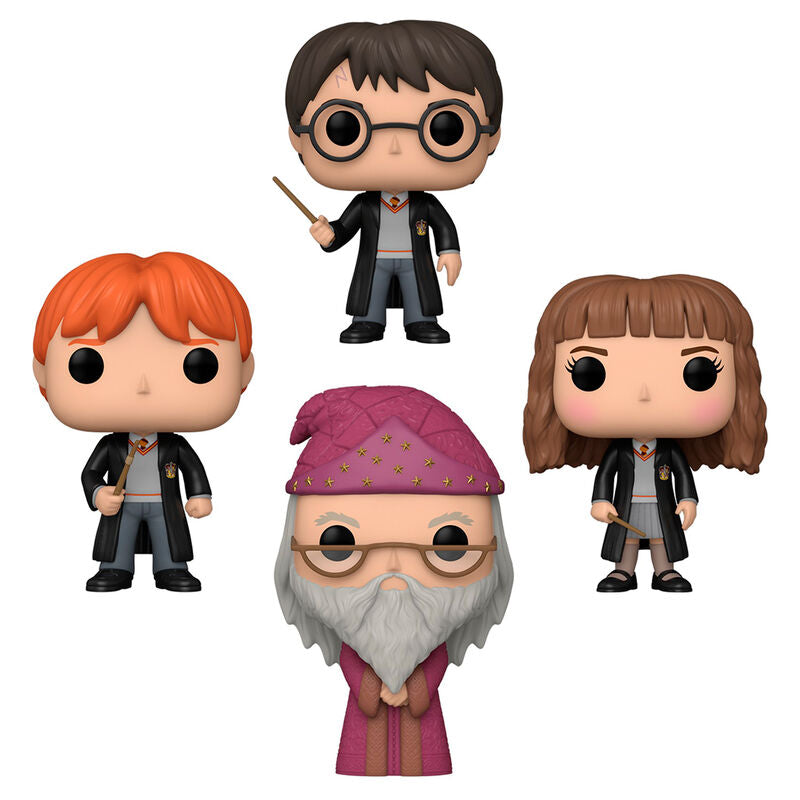 Imagen 2 - Blister 4 Figuras Pop Harry Potter Exclusive