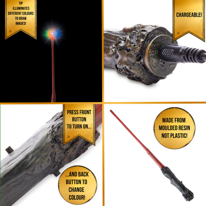 Imagen 5 - Varita Deluxe Lumos Harry - Harry Potter