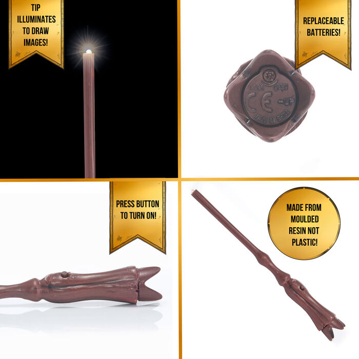 Imagen de Varita Lumos Luna Lovegood Harry Potter parte de nuestra colección en Espadas y más, sitio oficial.