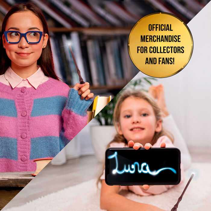 Imagen de Varita Lumos Luna Lovegood Harry Potter parte de nuestra colección en Espadas y más, sitio oficial.