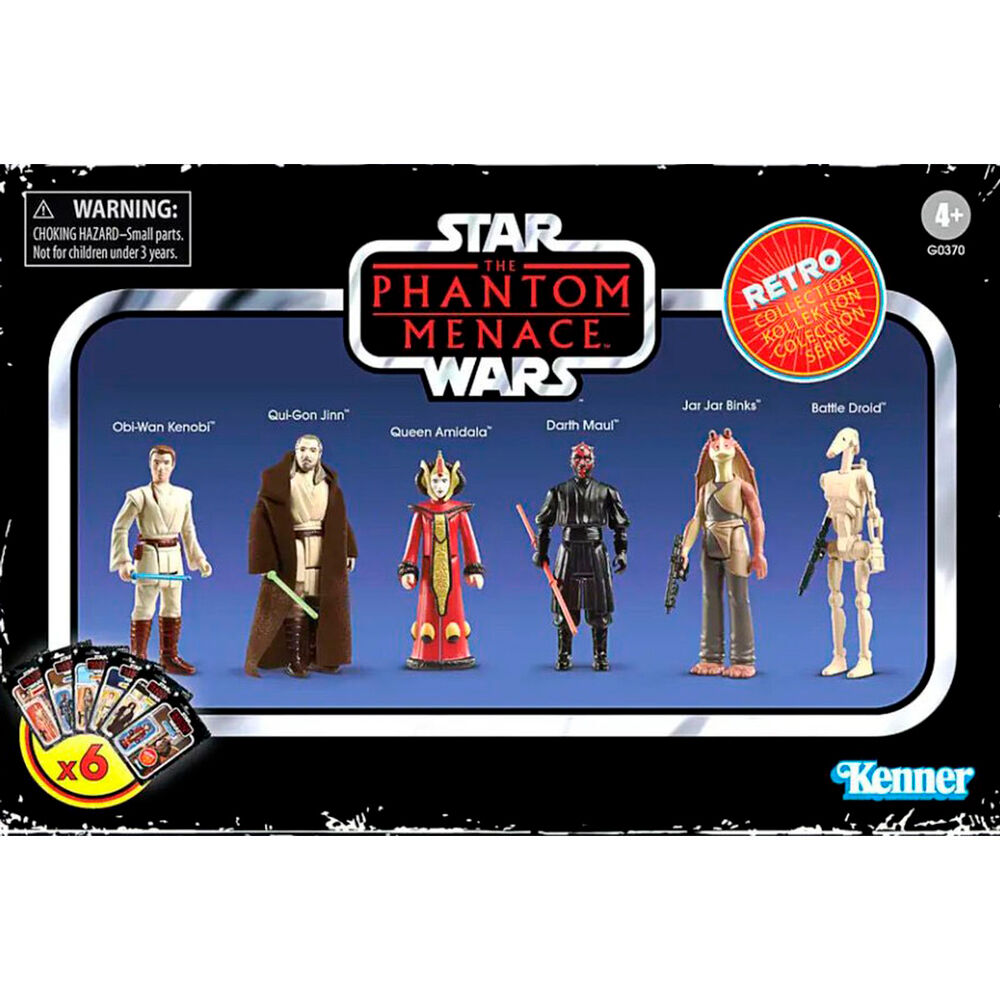 Imagen 1 - Set Figuras Phantom Menace Star Wars 9,5Cm